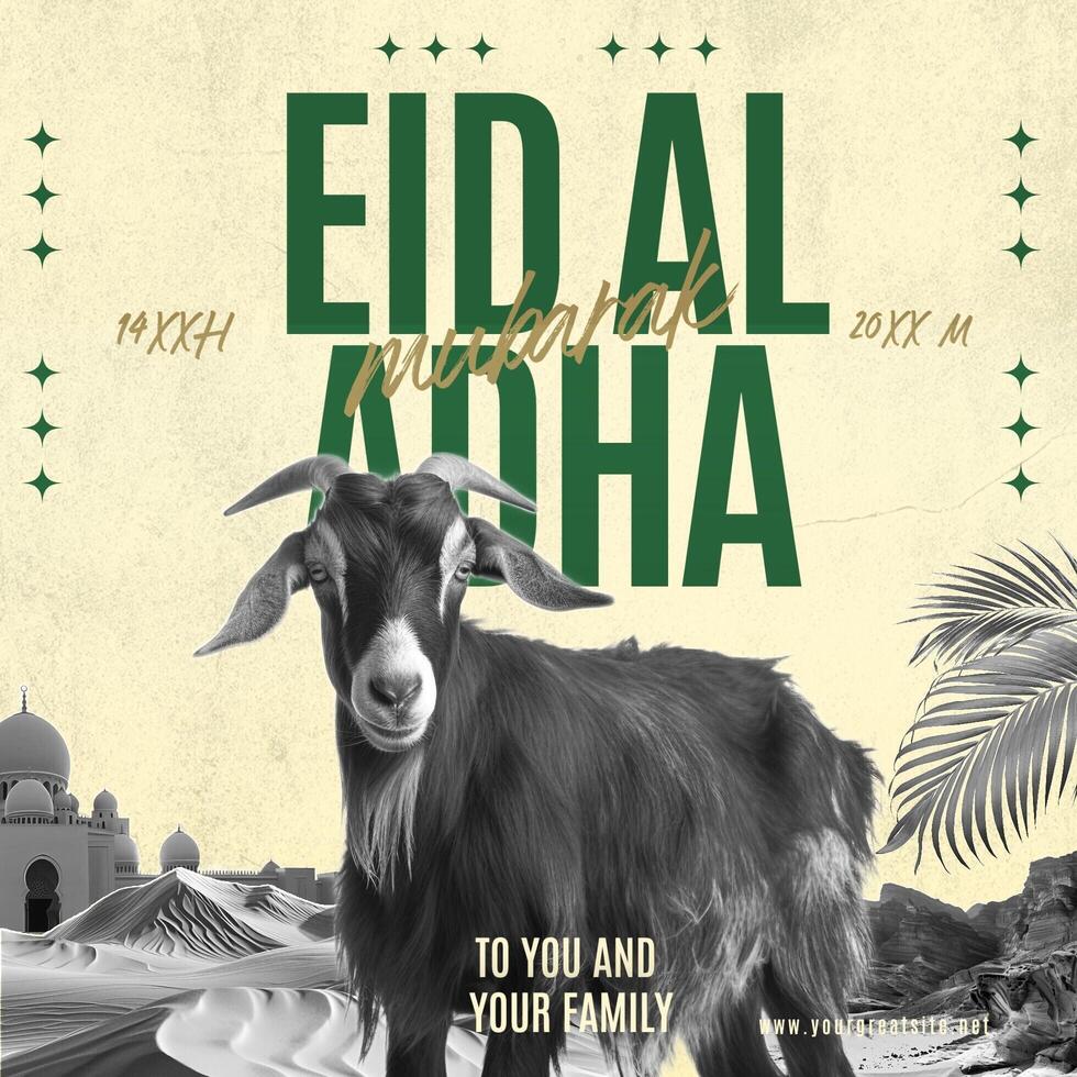 eid al adha social media post template