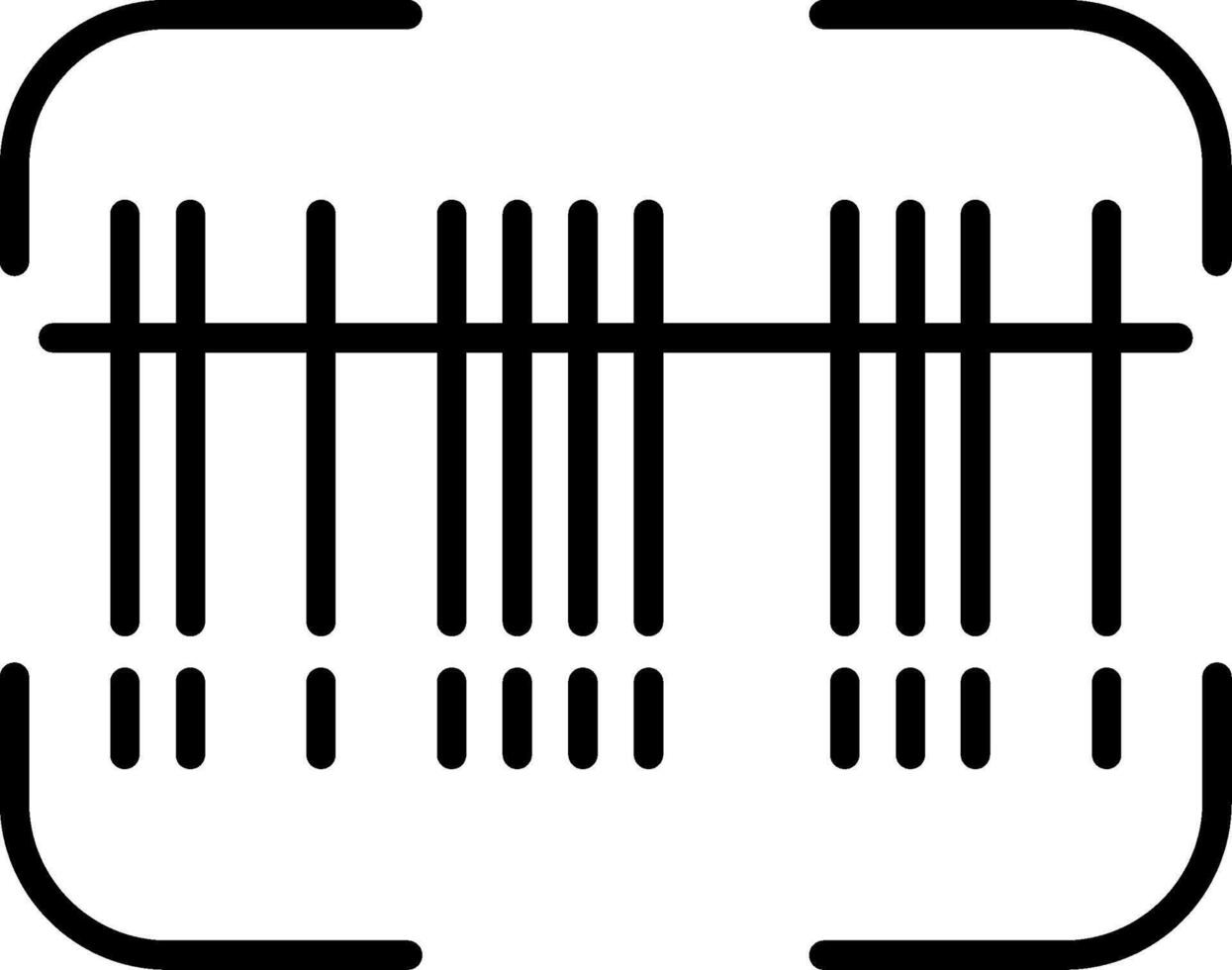 Bar code icon illustration vector