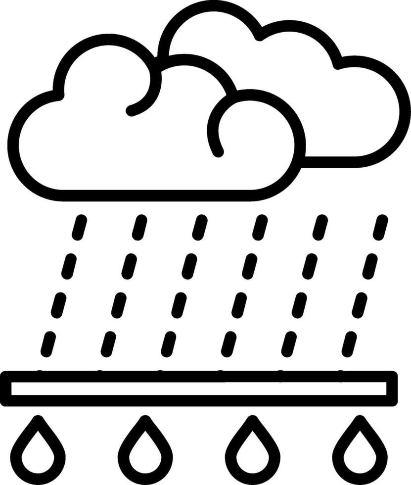 Rainy day icon vector