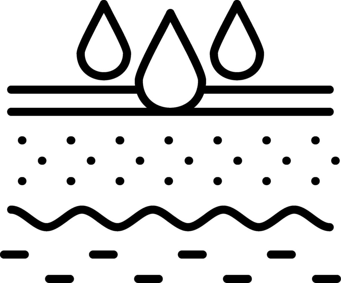 Water droplets icon illustration vector