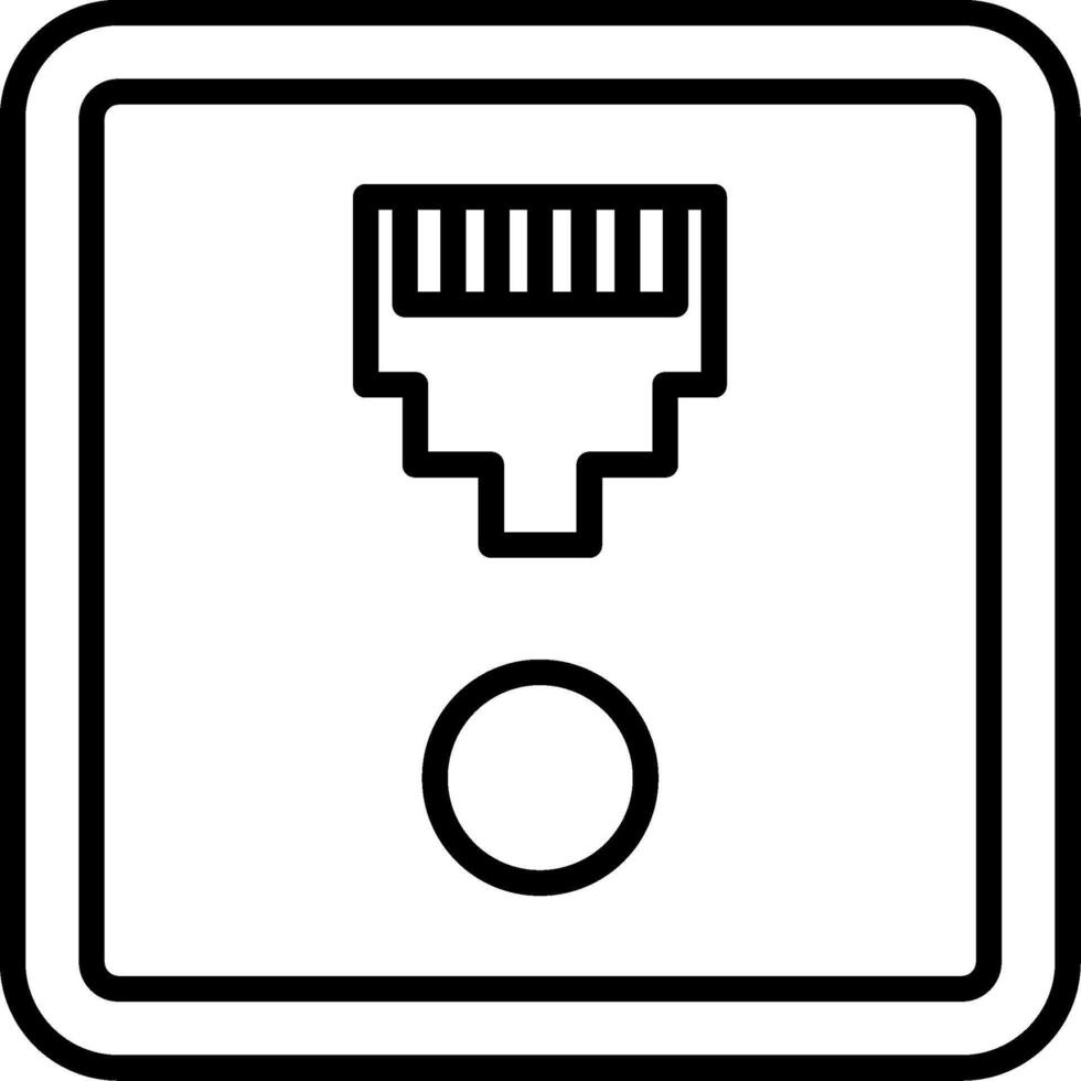 An icon of a plug on a white background vector