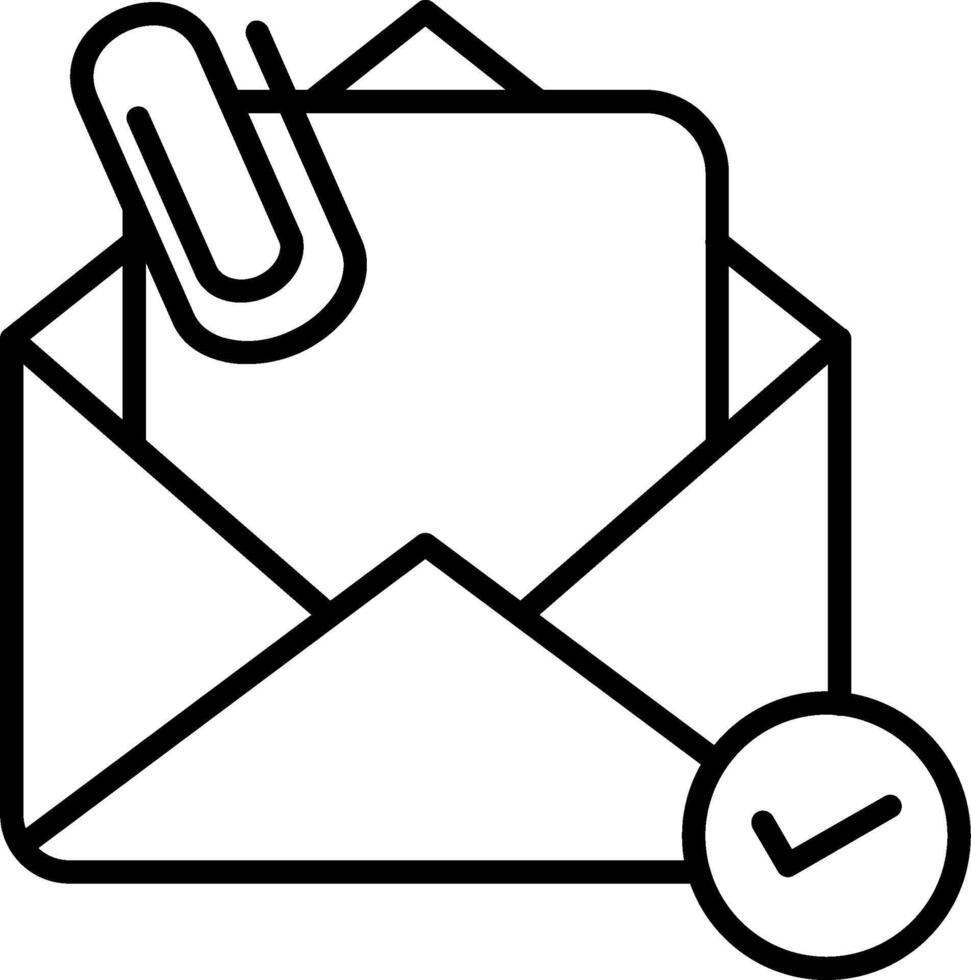 Email envelope icon vector