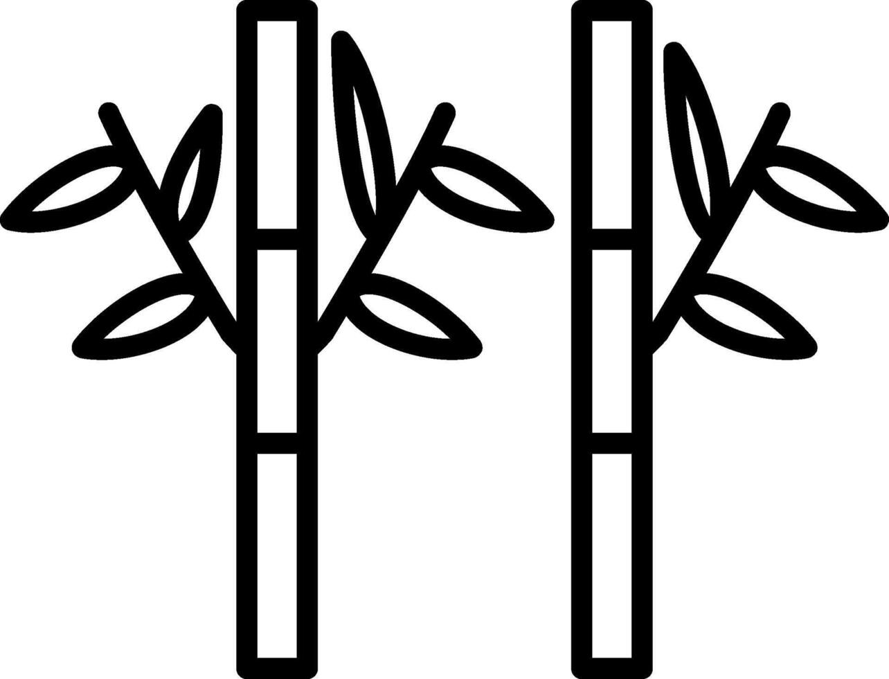 Bamboo tree icon vector