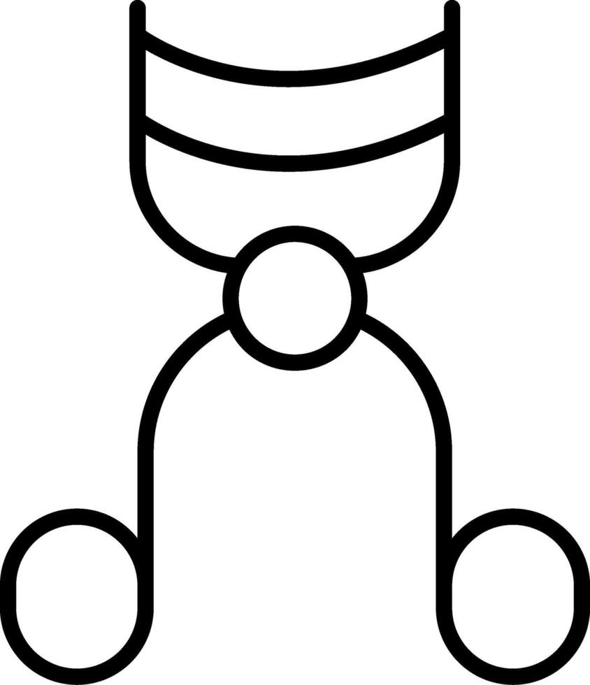 A black and white drawing of a wine glass vector