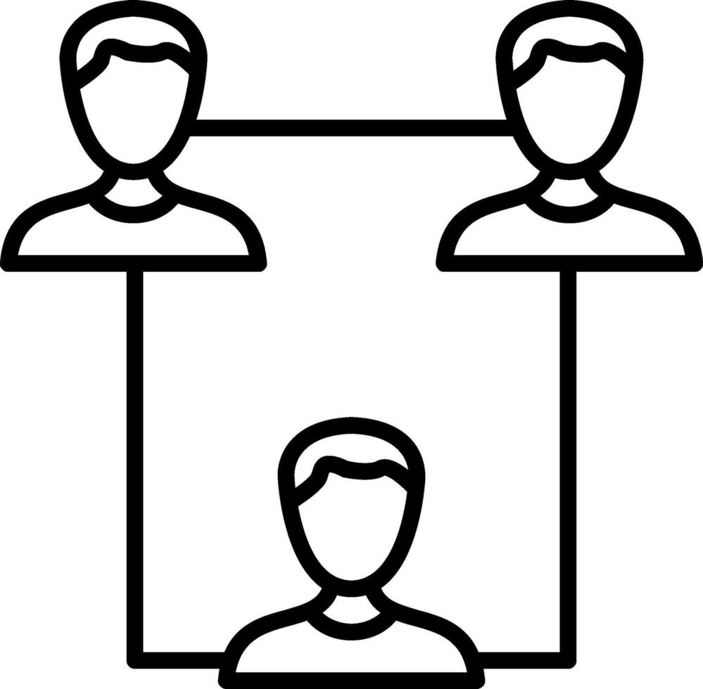 A group of people are connected to each other vector