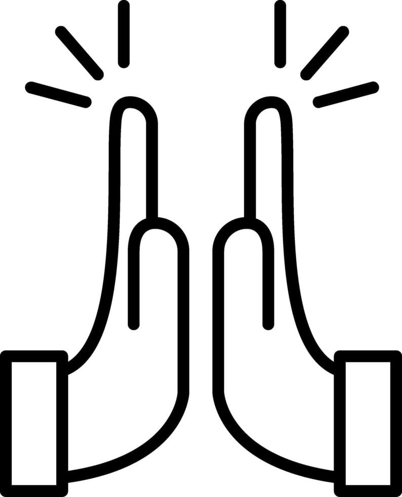 Two hands with fingers up in the air vector