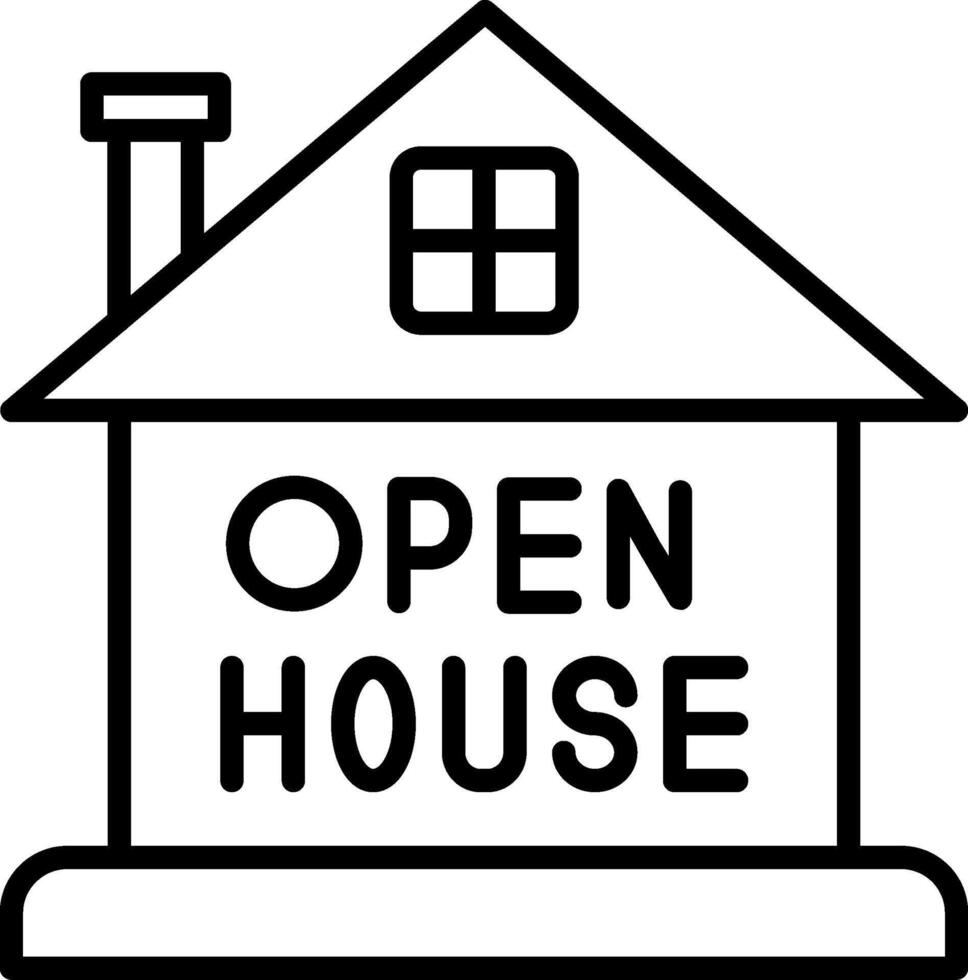 Open house clipart vector