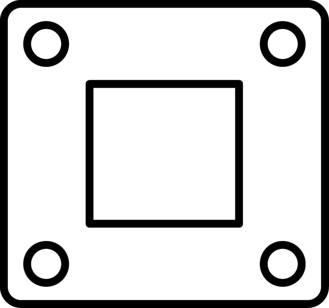 Square square icon vector