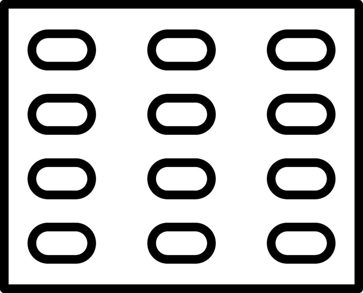 A square with a number of different sized circles vector