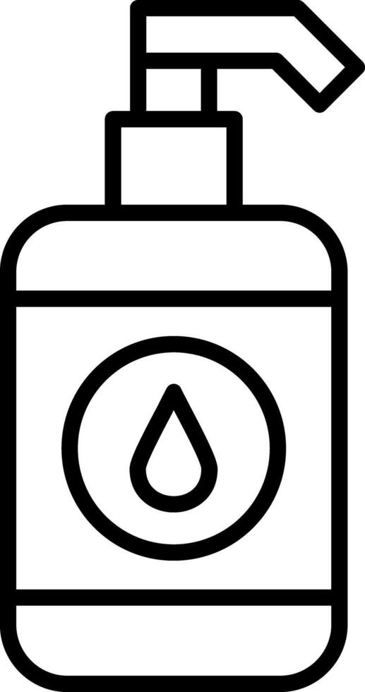 A soap dispenser with a drop of liquid in it vector