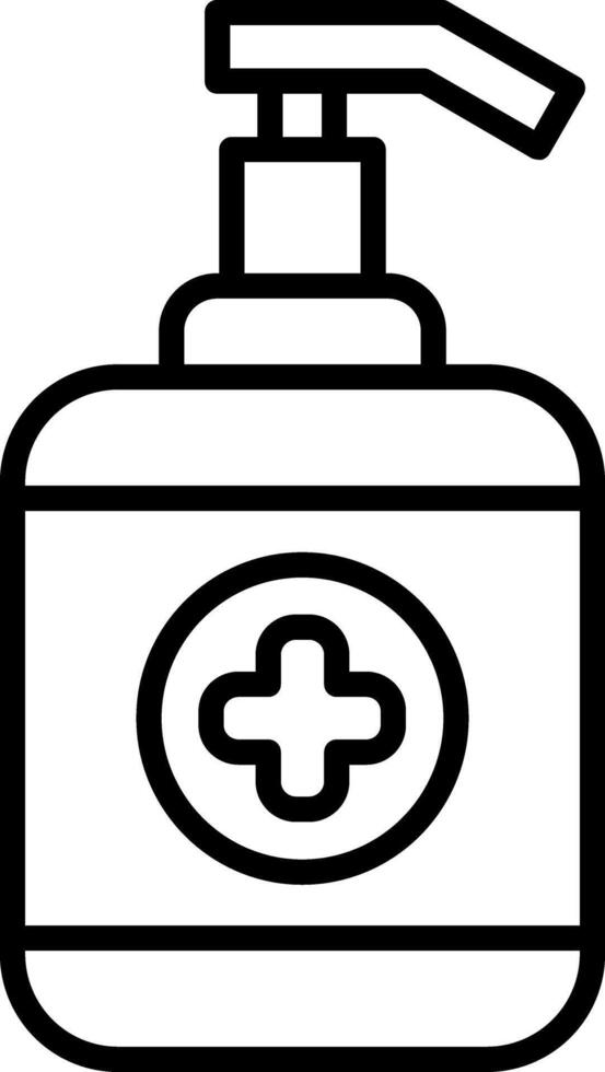 A black and white image of a soap dispenser vector