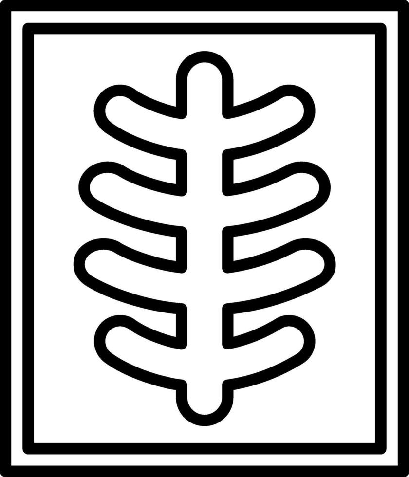 A black and white image of a leaf vector