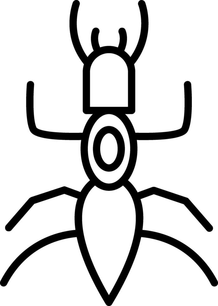 An insect icon on a white background vector