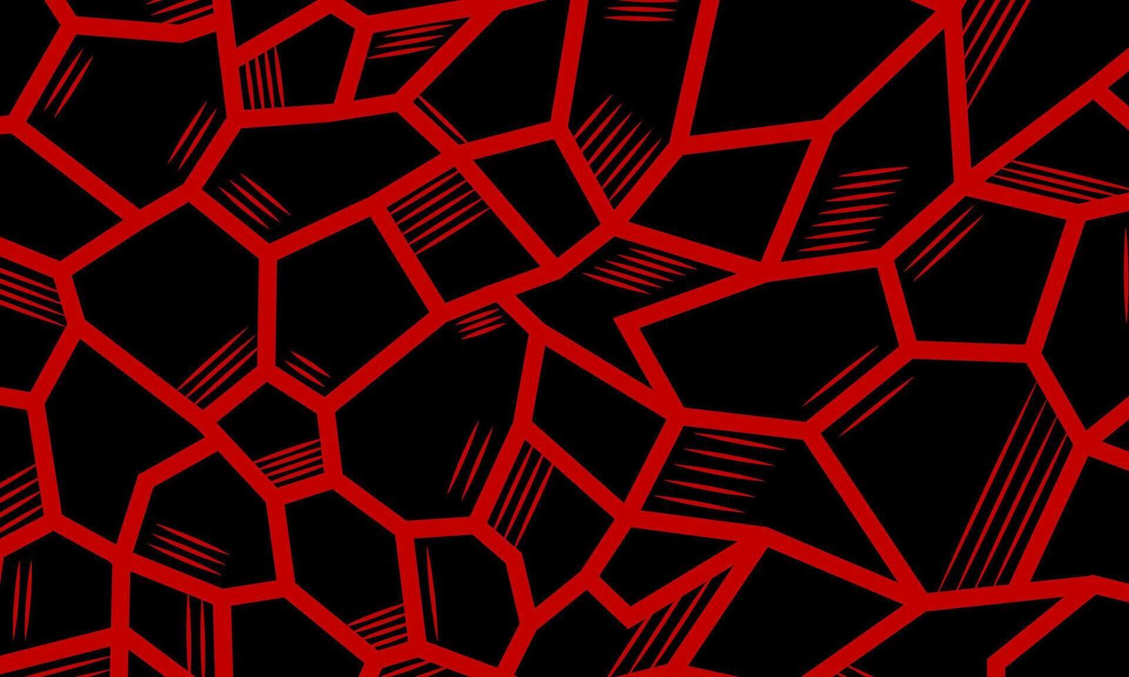 Abstract mosaic geometric pattern red and black background. dark polygon graphic. vector