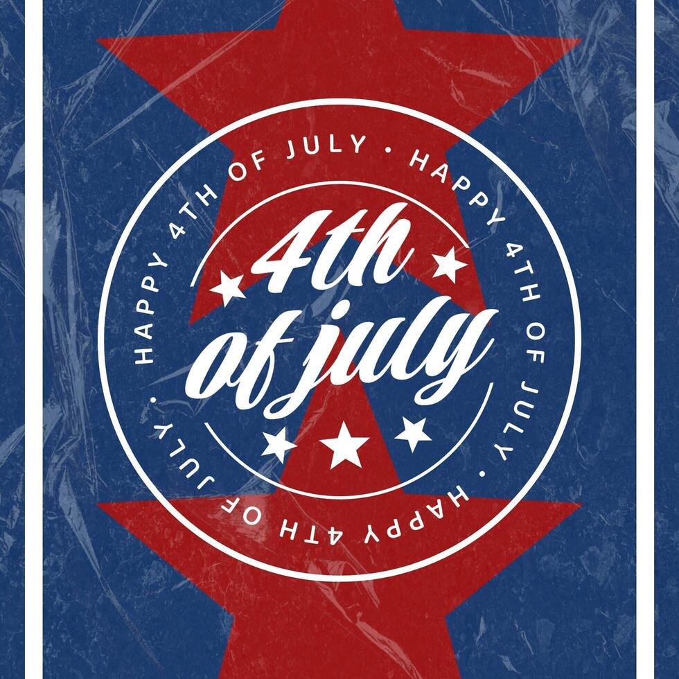 Blue 4th Of July for Instagram Post template