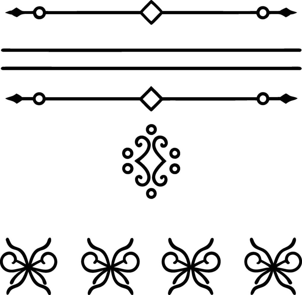 Set of decorative frames vector
