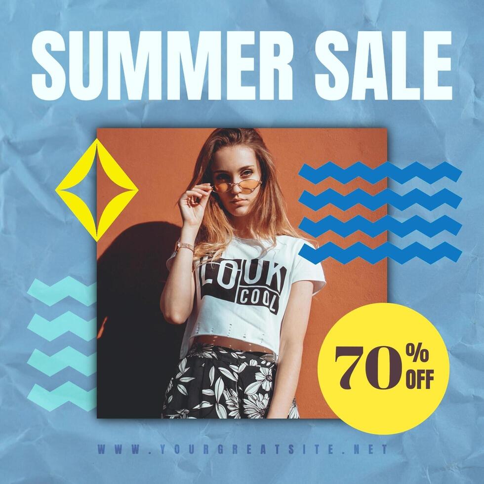 Summer Sale Instagram Post template