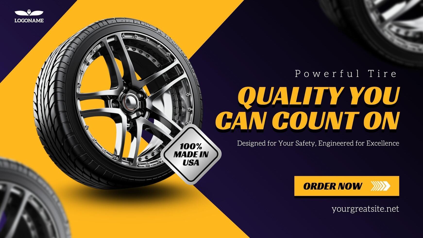 Car Tire Made In USA template