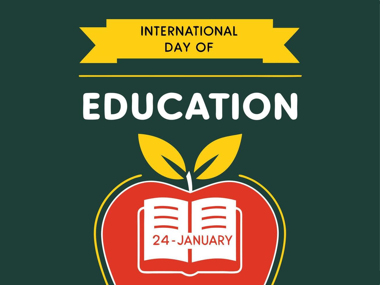 International Education Day Celebrated on January 24 vector