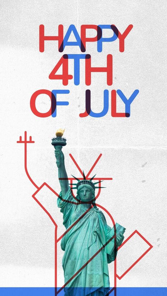 Happy 4th Of July for Instagram Story Template