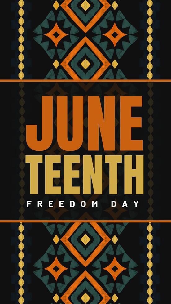 Black Juneteenth Instragram Story Template