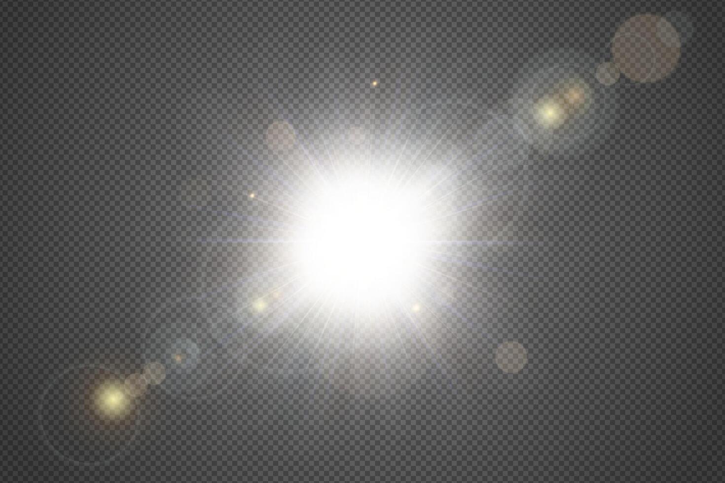 Shining bright sunlight vector