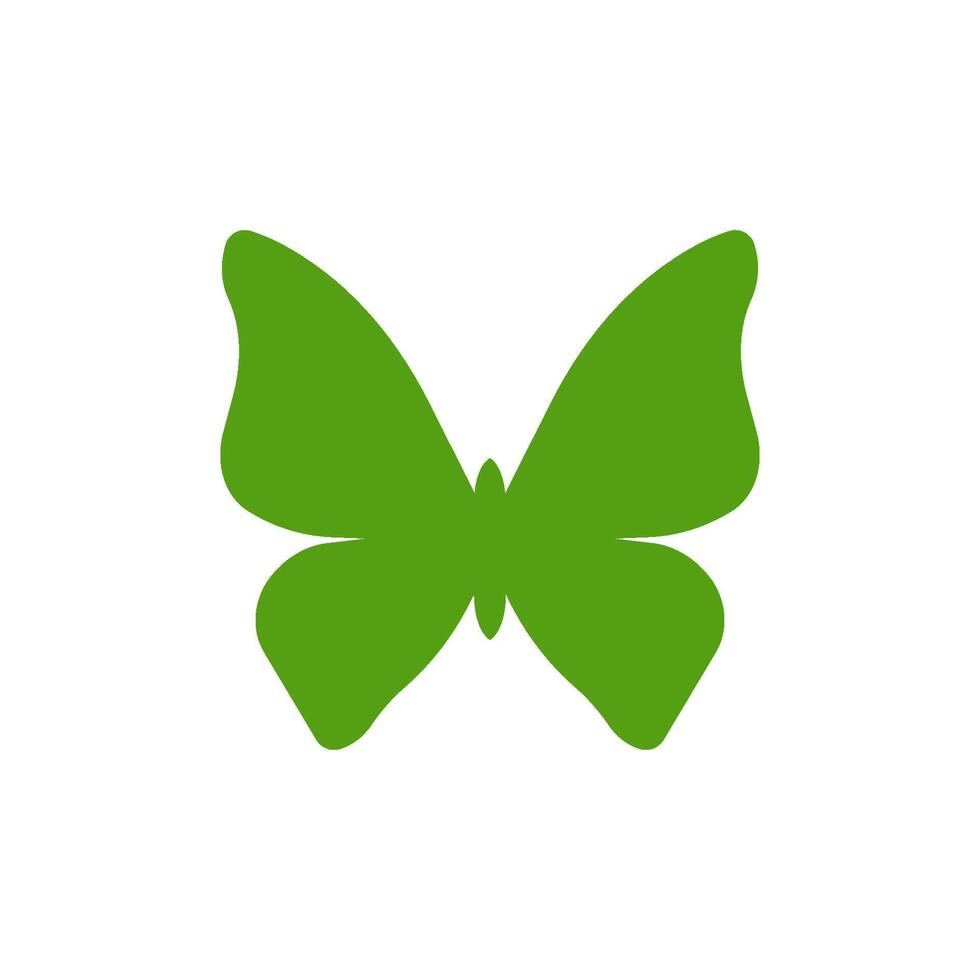 A green butterfly icon represents ecology and biodiversity, perfect for environmental campaigns. It raises awareness, encourages nature appreciation, and inspires ecofriendly practices vector