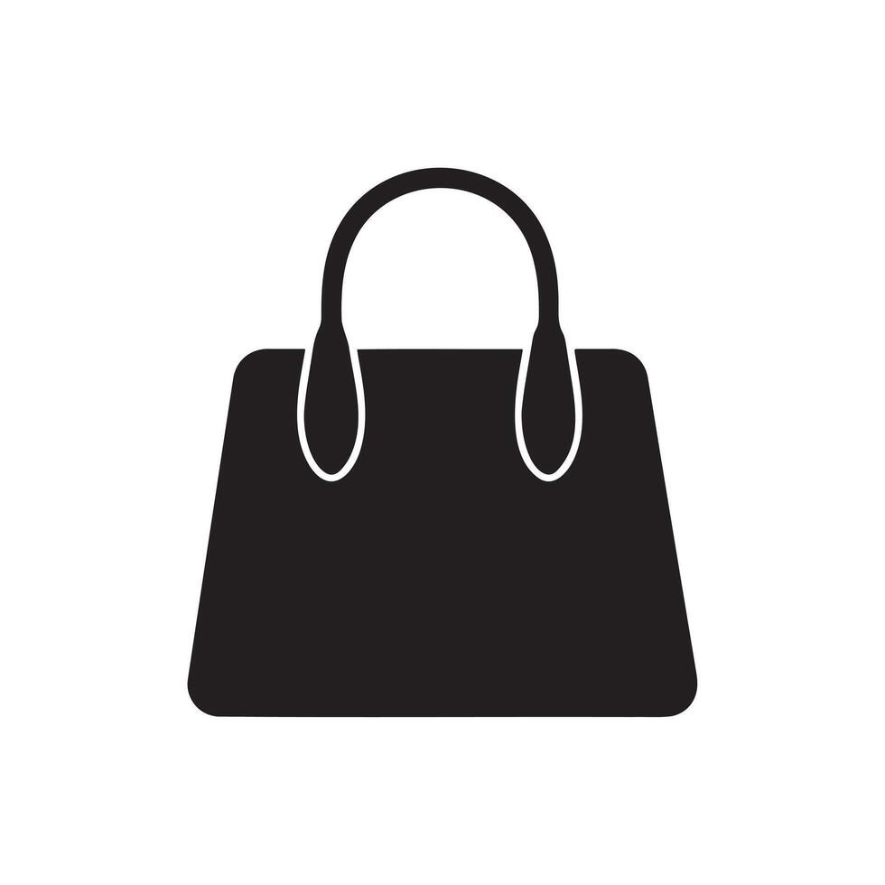 Flat and Modern Hand Bag Icons for Apps and Websites vector