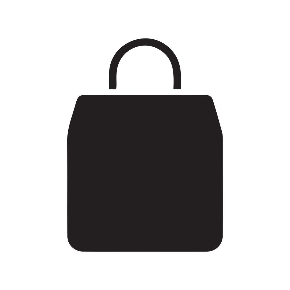 A simple Hand Bag Icon for Web Design Project vector