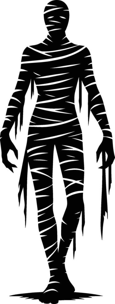 Haunted mummy illustration for Halloween fun vector