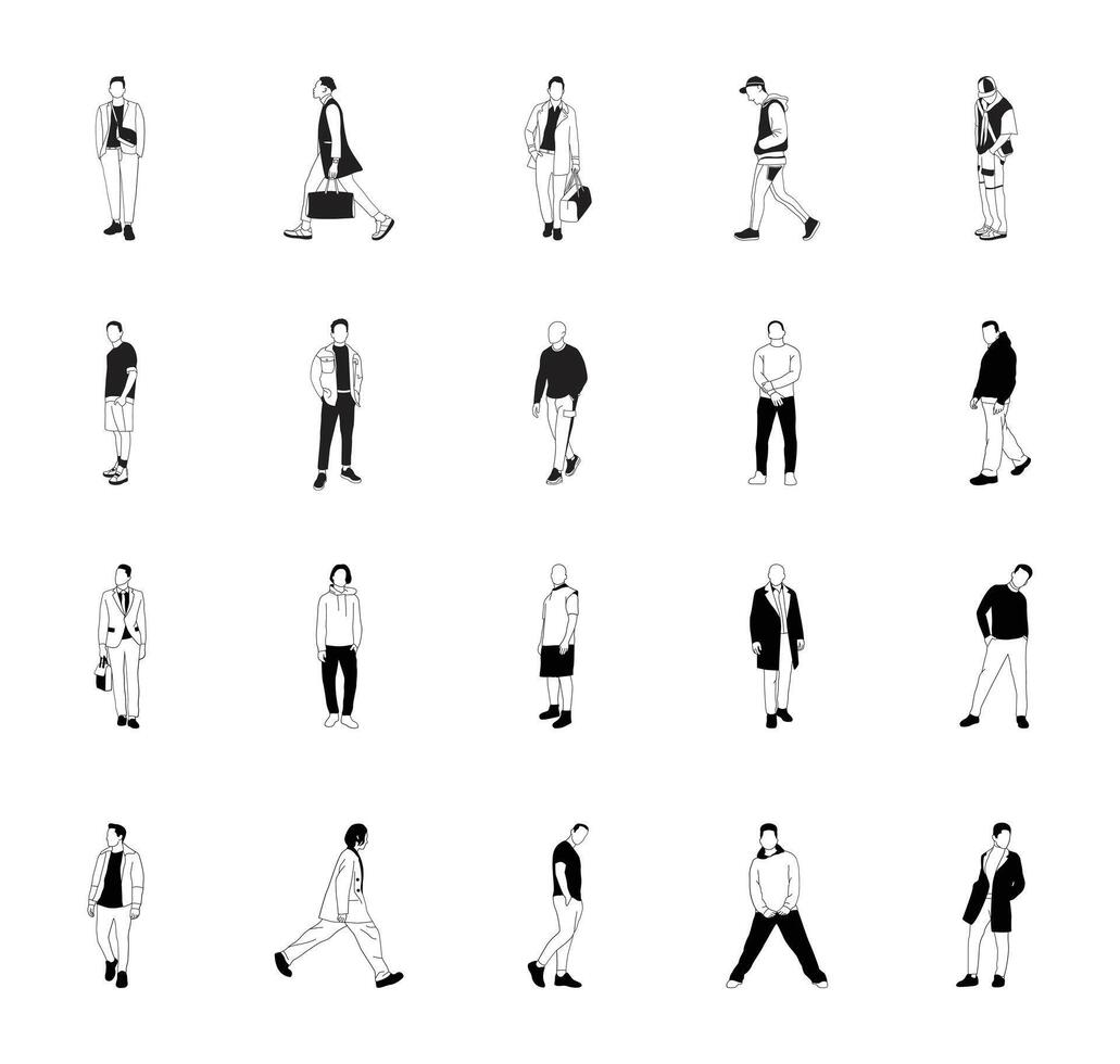 People Avatar Illustration Set vector
