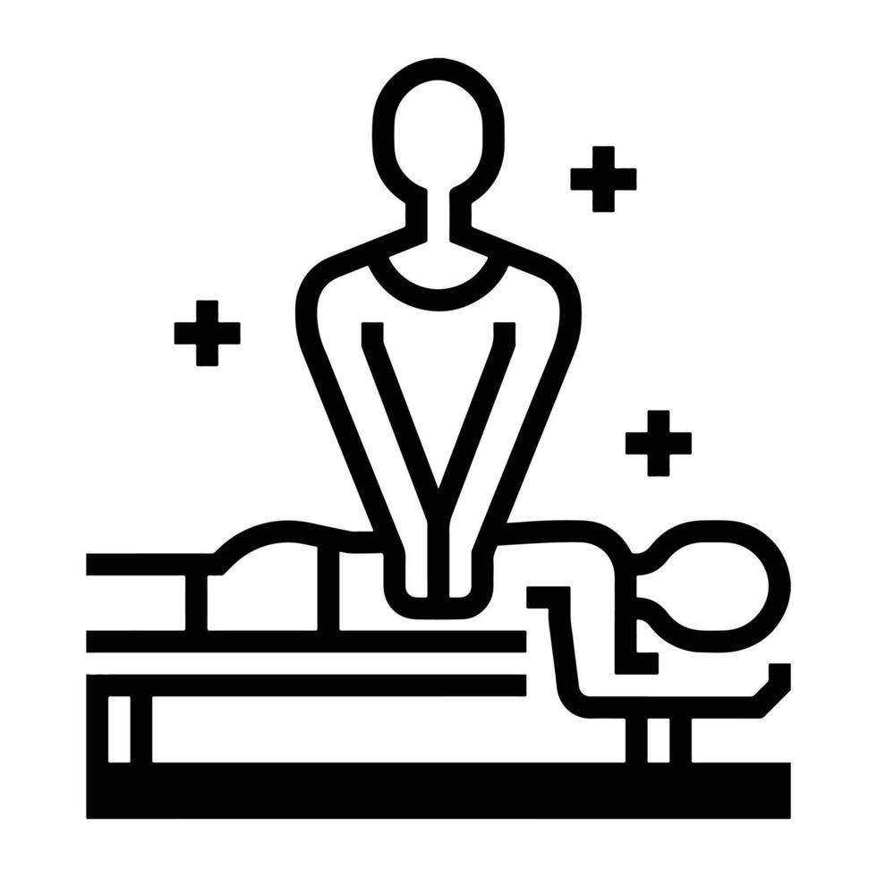 Thai Relaxing Massage Icon for free vector
