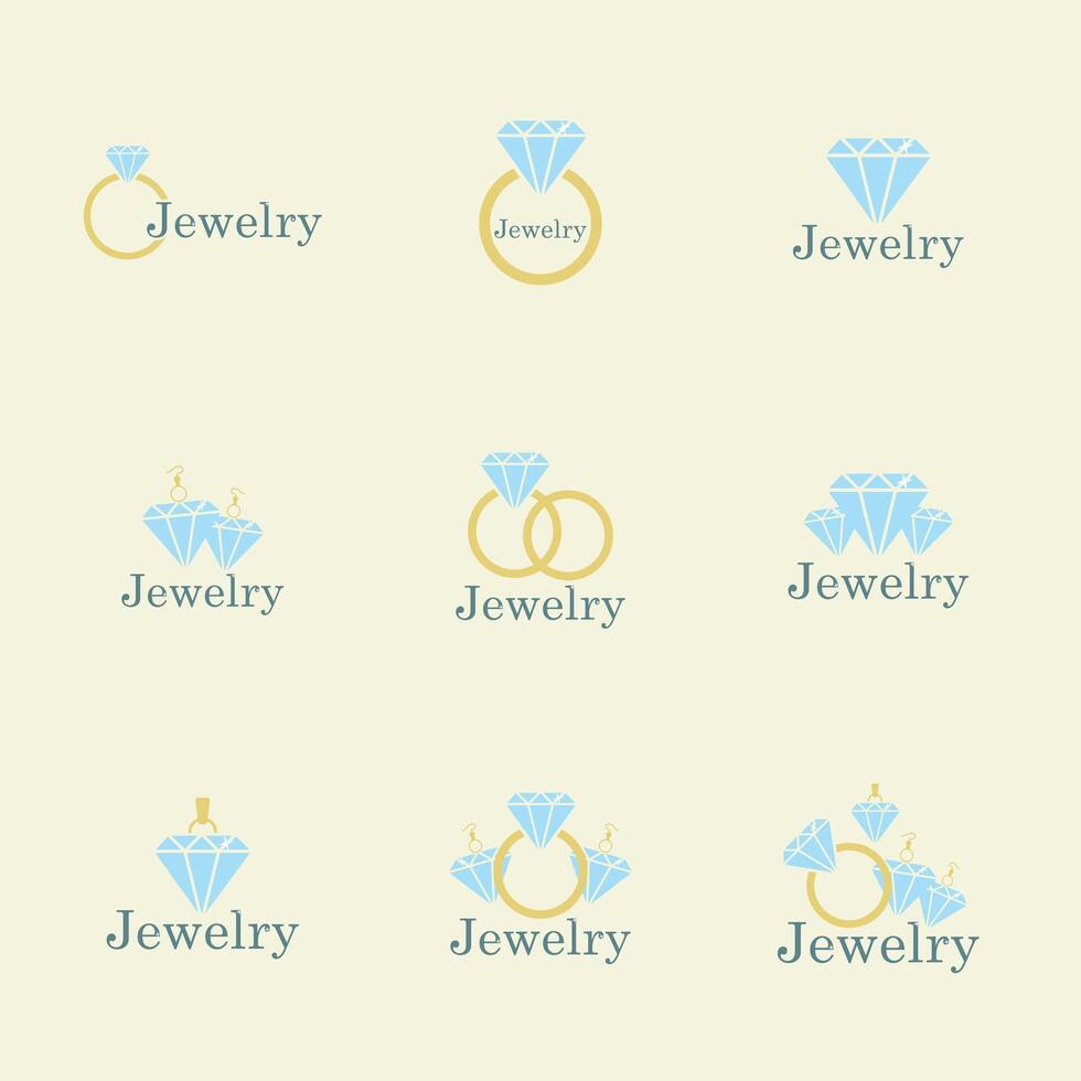 Jewelry flat line icons and jewelry store signs. Simple set of icons includes earrings, diamonds, diamond shapes, engagement rings, and more. More available in profile. vector