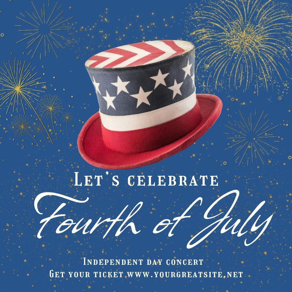 4th july instagram post template design ideas