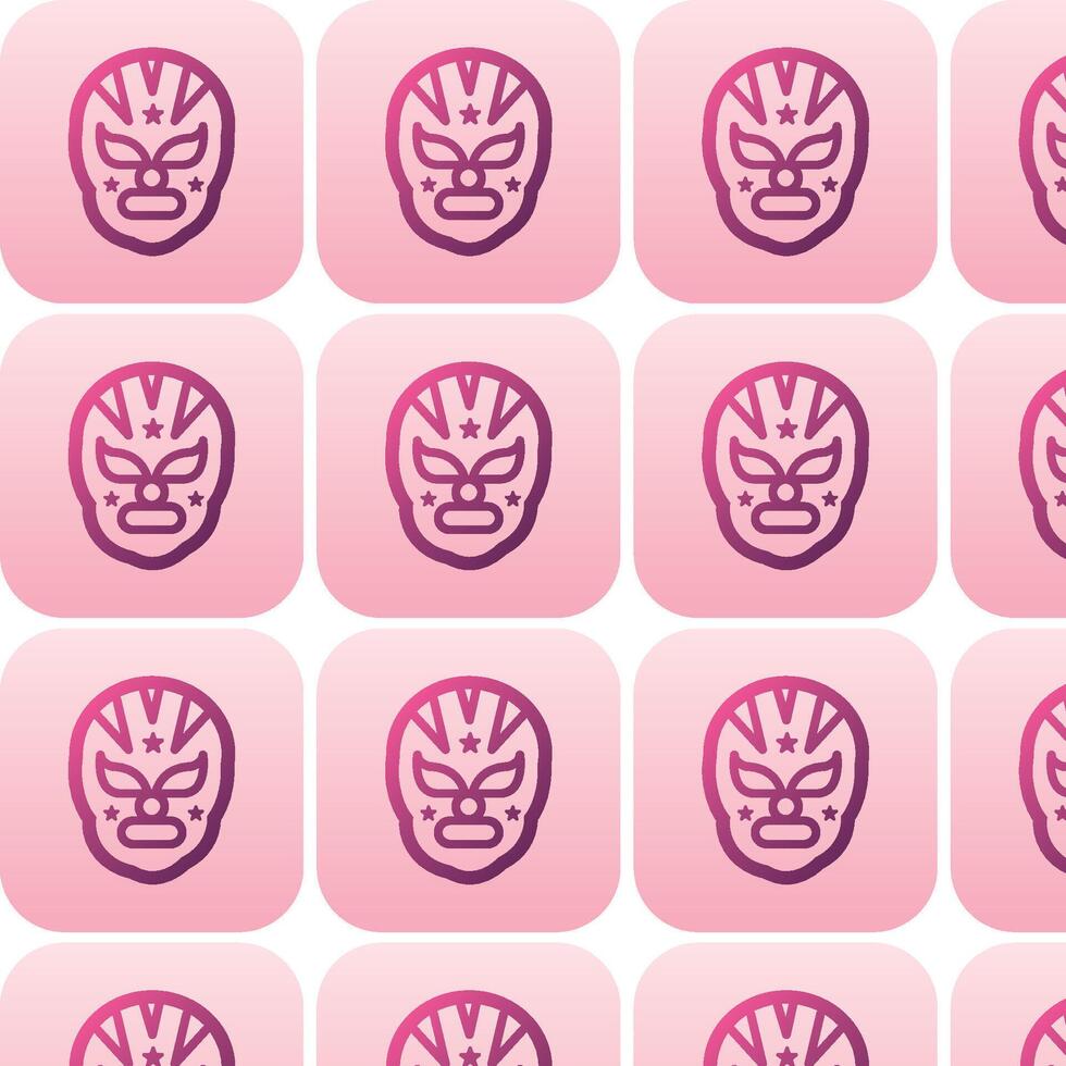 Luchador face pattern. vector