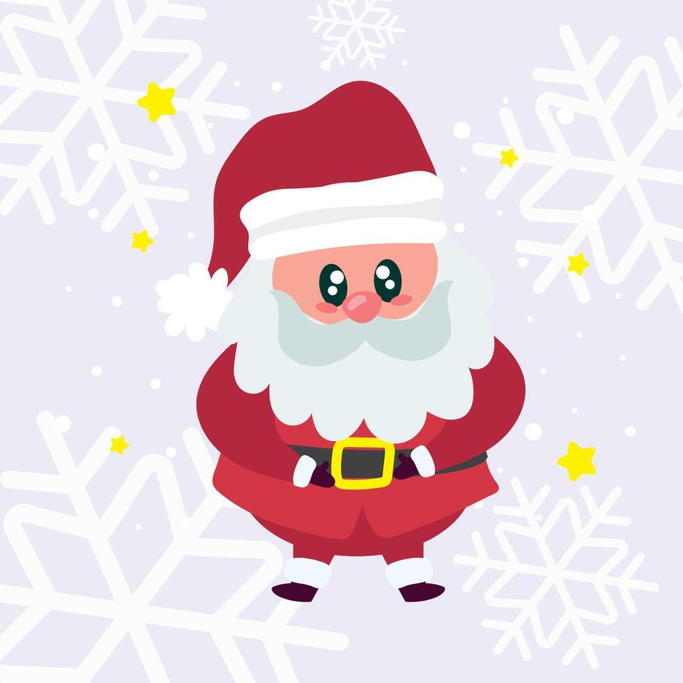 Santa Claus in cartoon style. vector