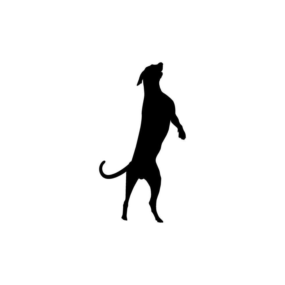 Silhouette ofthe Dog, can use for Logo, Art Illustration, Apps, Pictogram, Website, etc. Editable vector