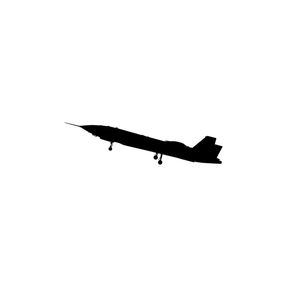 Silhouette of the Turkiye Jet Fighter, Fighter aircraft are military aircraft designed primarily for air-to-air combat. Can use for Pictogram, Logo, News Illustration, etc. vector
