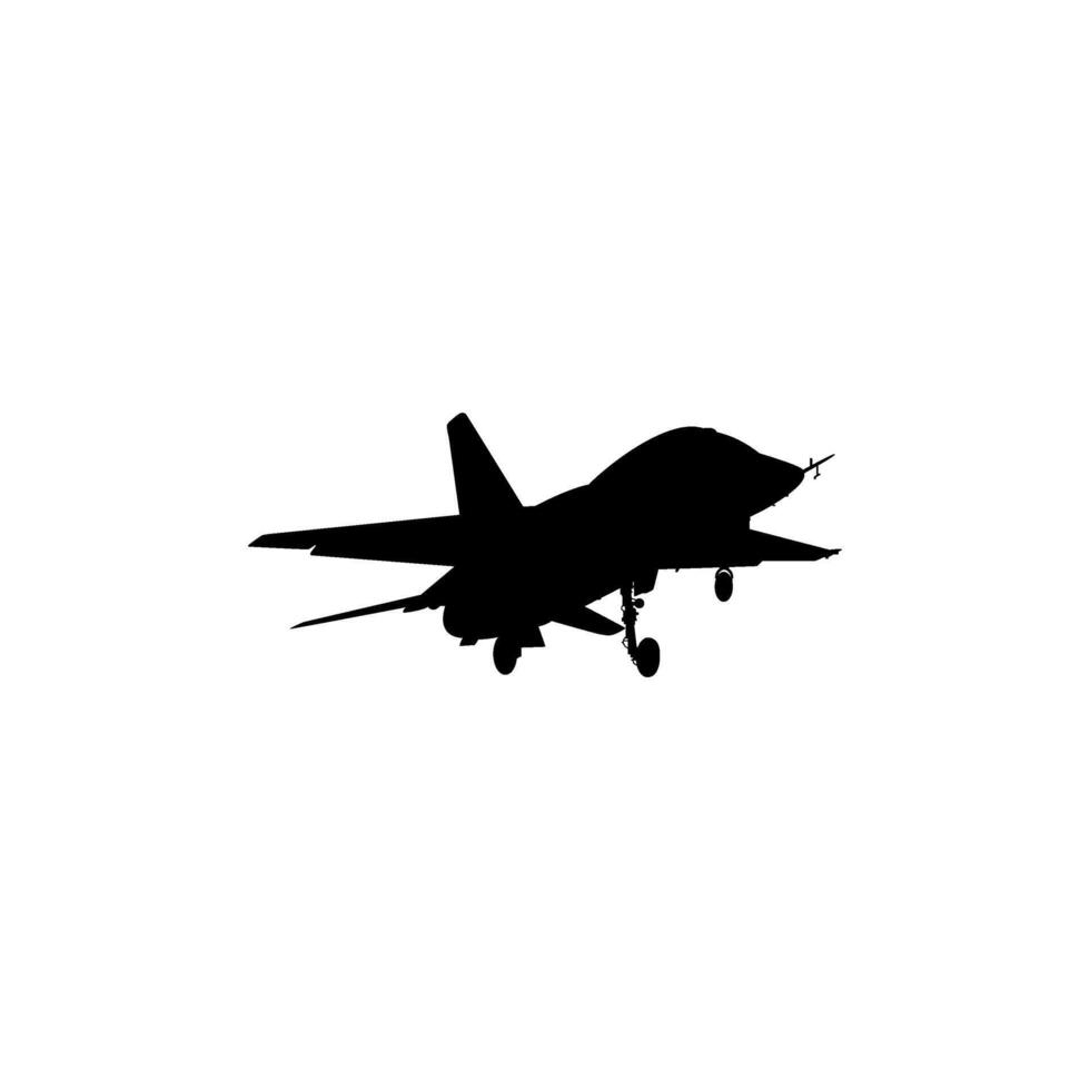 Turkiye Silhouette Jet Fighter, Fighter aircraft are military aircraft designed primarily for air-to-air combat. Can use for Pictogram, Logo, News Illustration, Infographic or Design Element. BW Style vector