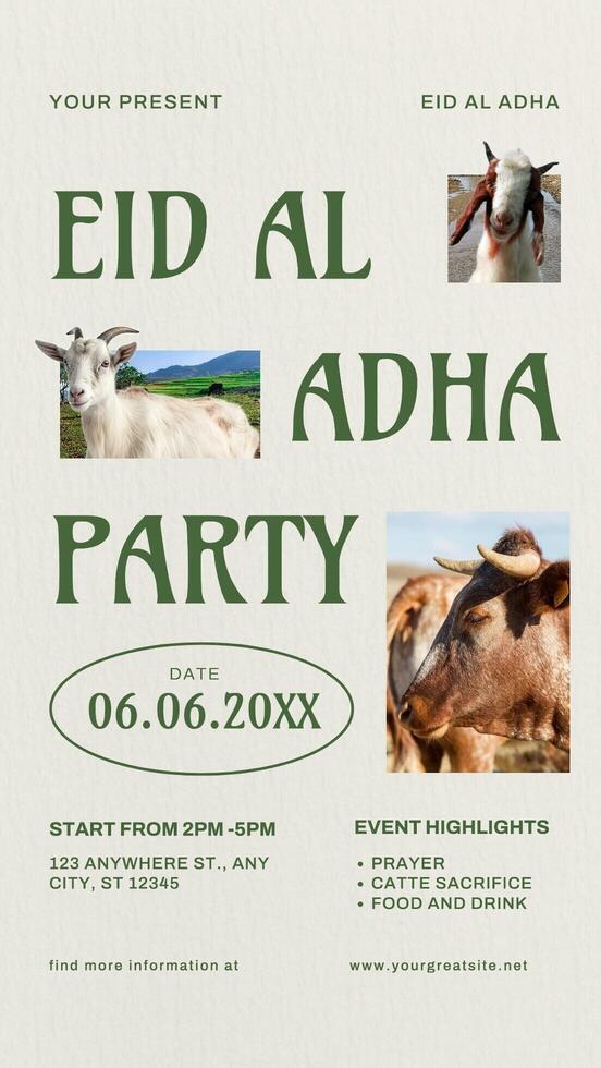 eid al adha event social media story template