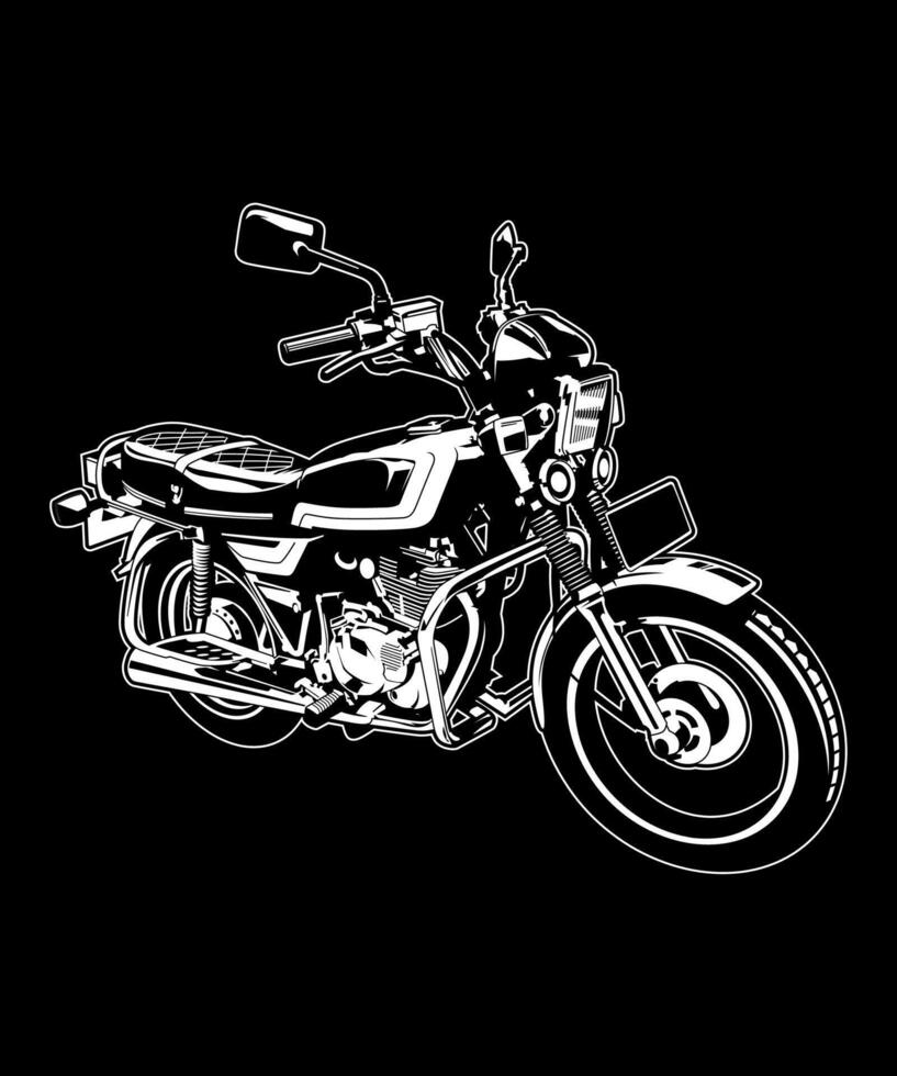 90s vintage motorcycles model vector