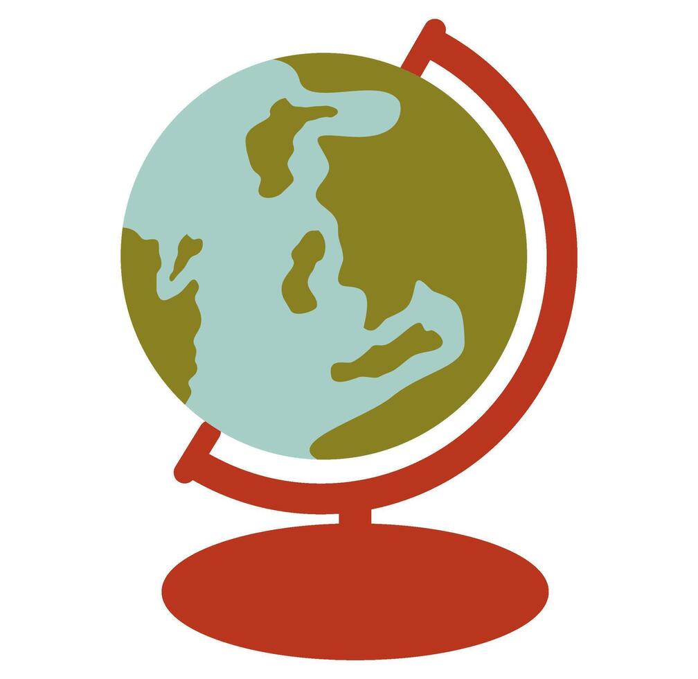 Cute cartoon Globe School Illustration vector