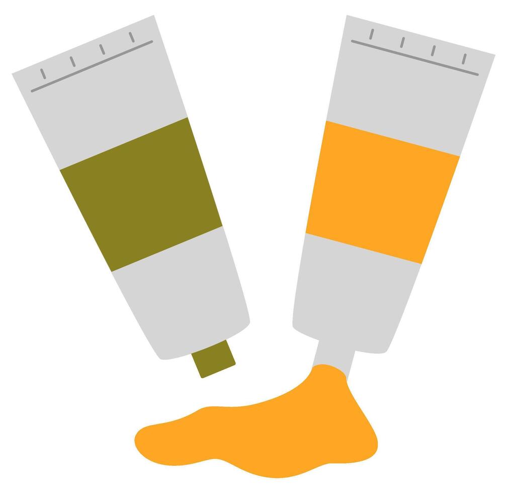 Cute cartoon Paint Tube School Illustration vector