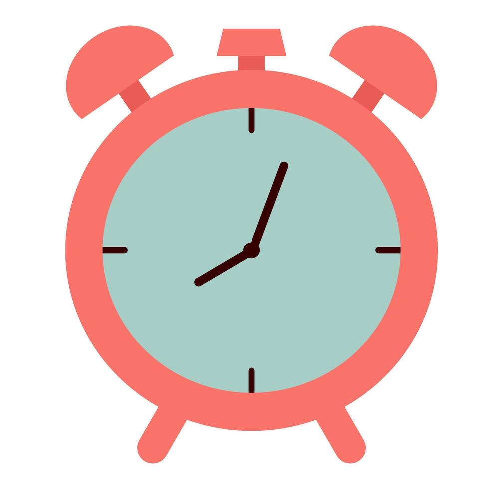 Handdrawn Cute Alarm Clock Illustration vector