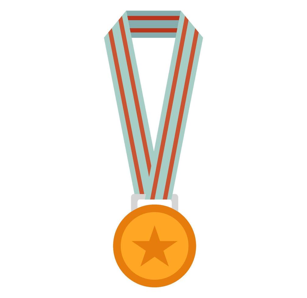 Cartoon Gold Medal Illustration vector