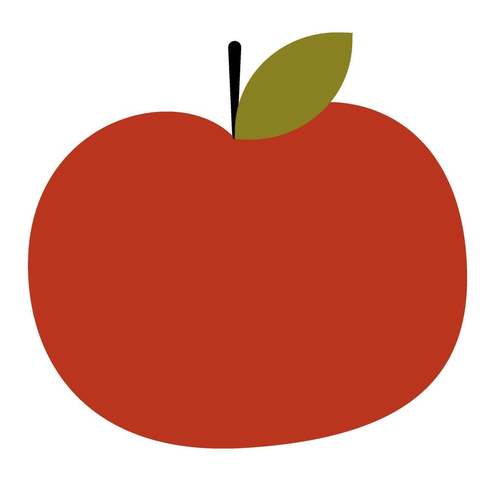 Cute cartoon Apple Illustration vector