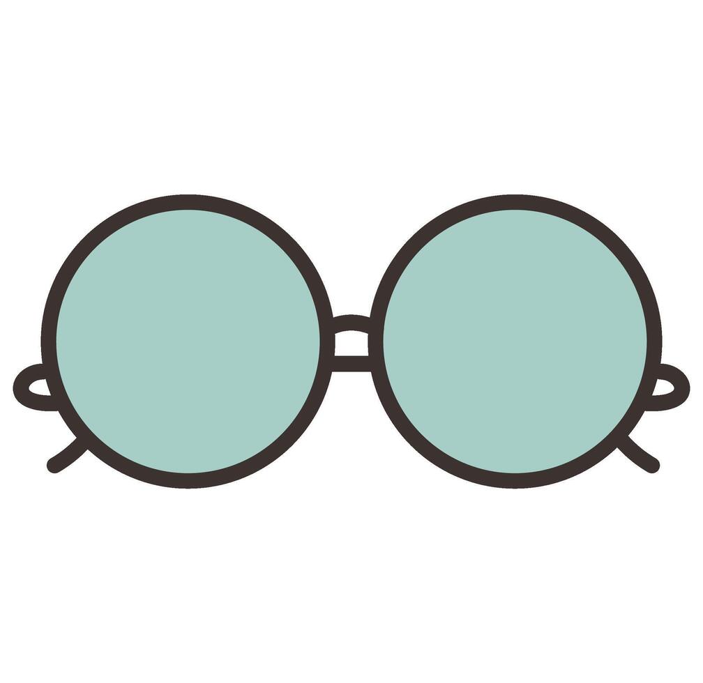 cute round glasses illustration vector