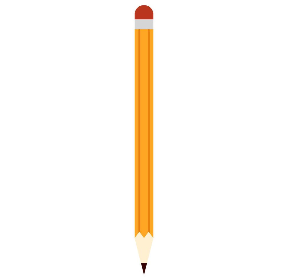 Cute Handdrawn Pencil School Illustration vector