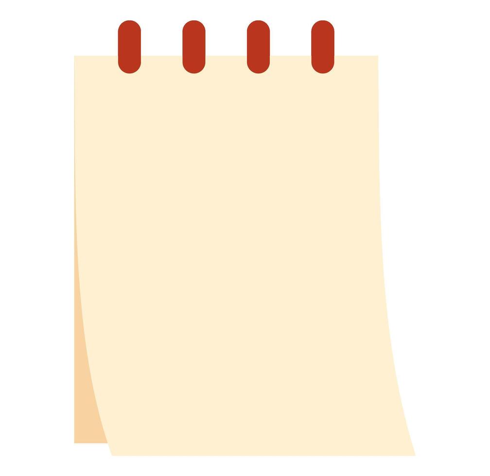 Cute note paper illustration vector