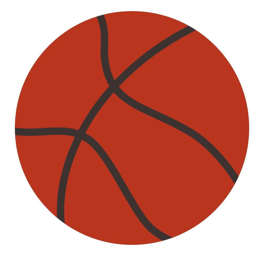 Cartoon Cute Basketball Ball Illustration vector